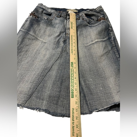 Apollo Jeans Denim Mid Length Skirt - Picture 2 of 9